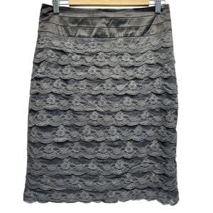 H&M Black Lace Pencil Skirt – Chic Romantic Y2K Officecore Whimsigoth